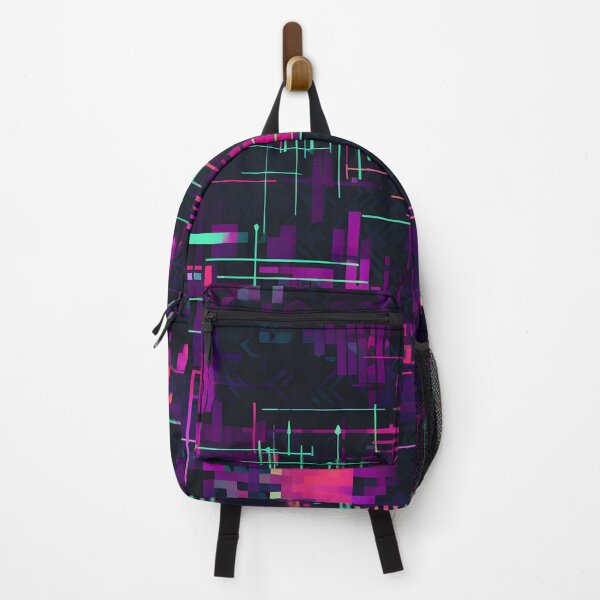Item preview, Electric Signal Grid Neon Cyberpunk Pattern designed and sold by Hashola Designs.