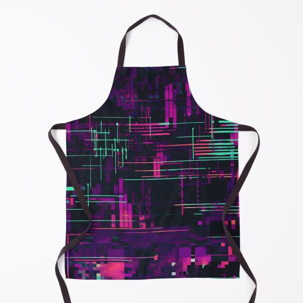 Item preview, Electric Signal Grid Neon Cyberpunk Pattern designed and sold by Hashola Designs.