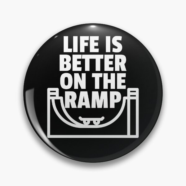 Item preview, Life is Better on the Ramp, Skateboarding Vert Design designed and sold by BriAngelaBubbleDesigns.