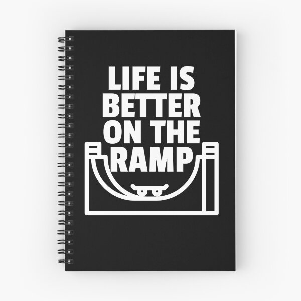 Item preview, Life is Better on the Ramp, Skateboarding Vert Design designed and sold by BriAngelaBubbleDesigns.