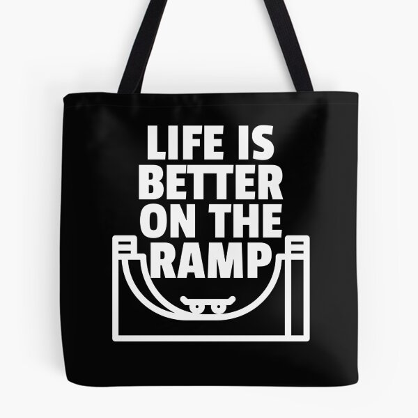 Item preview, Life is Better on the Ramp, Skateboarding Vert Design designed and sold by BriAngelaBubbleDesigns.