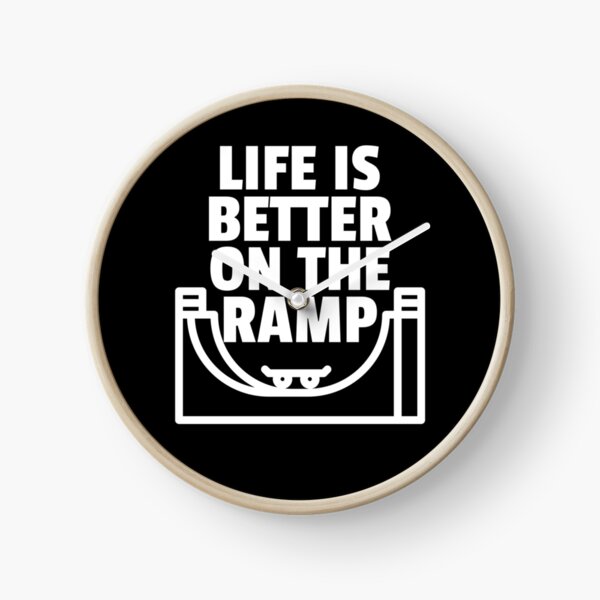 Item preview, Life is Better on the Ramp, Skateboarding Vert Design designed and sold by BriAngelaBubbleDesigns.
