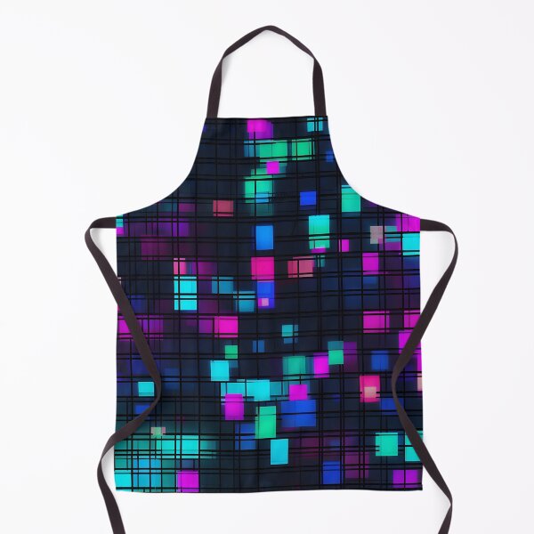Item preview, Neon Pulse Grid Futuristic Geometric Pattern designed and sold by Hashola Designs.