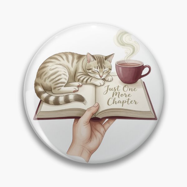 Item preview, Just One More Chapter — Cozy Reader Cat Book Lover Watercolor Tee designed and sold by kosimazaki.