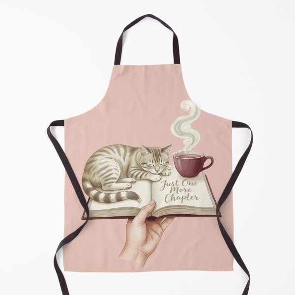 Item preview, Just One More Chapter — Cozy Reader Cat Book Lover Watercolor Tee designed and sold by kosimazaki.