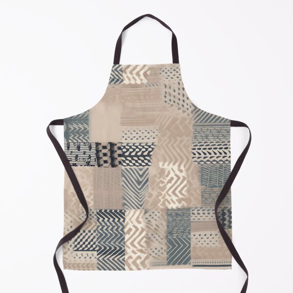 Item preview, Soft Earth Geometry Neutral Patchwork Pattern designed and sold by Hashola Designs.