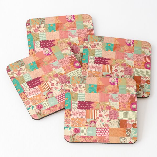 Item preview, Candy Bloom Floral Patchwork Pattern designed and sold by Hashola Designs.