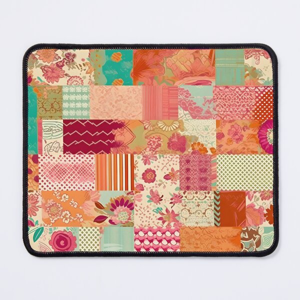 Item preview, Candy Bloom Floral Patchwork Pattern designed and sold by Hashola Designs.