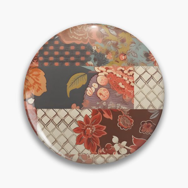 Item preview, Rustic Bloom Patchwork Floral Pattern designed and sold by Hashola Designs.