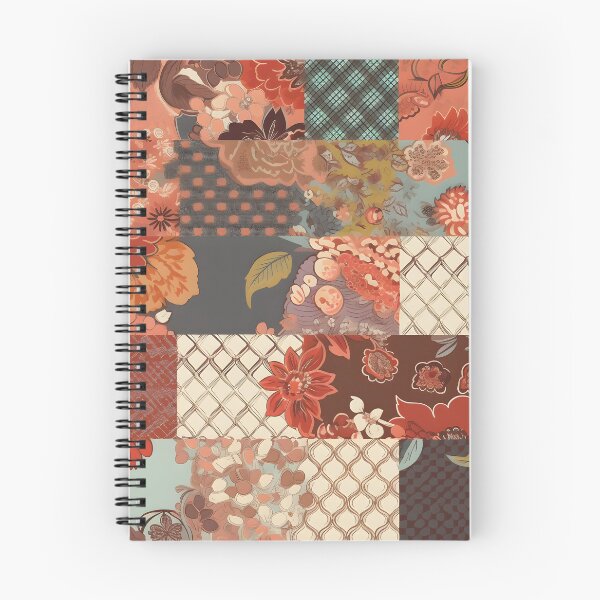 Artikelvorschau, Rustikales Patchwork-Blumenmuster entworfen und verkauft von Hashola Designs.