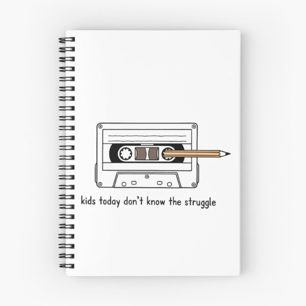 Item preview, Retro Cassette & Pencil Design – “Kids Today Don’t Know the Struggle” designed and sold by Moonrock Design.