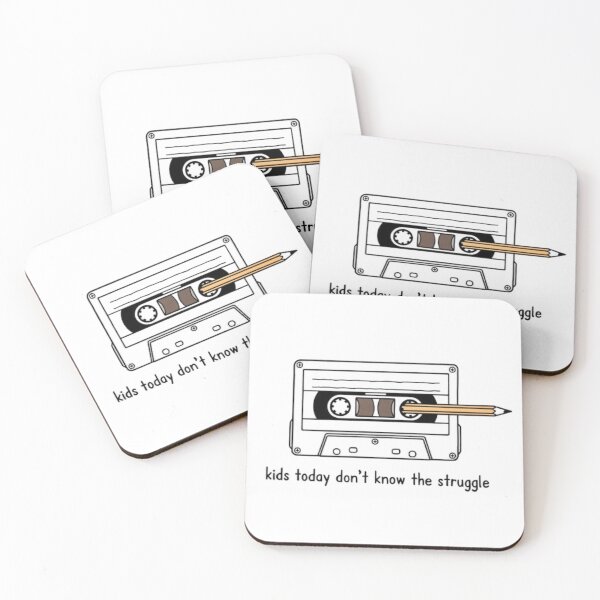 Item preview, Retro Cassette & Pencil Design – “Kids Today Don’t Know the Struggle” designed and sold by Moonrock Design.