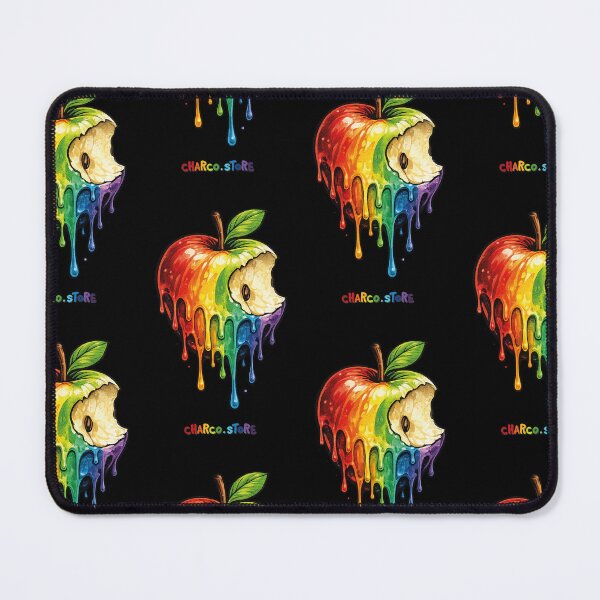 Item preview, Pride | Rainbow Melt Apple – Dripping Fruit Art designed and sold by Charco.Store – Bold Expressive Graphics & Alt Streetwear Art.