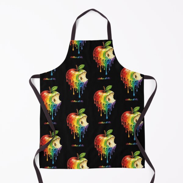 Item preview, Pride | Rainbow Melt Apple – Dripping Fruit Art designed and sold by Charco.Store – Bold Expressive Graphics & Alt Streetwear Art.