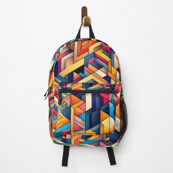 Item preview, Colorful Geometric Abstract Isometric Pattern Art designed and sold by Apex Designs.