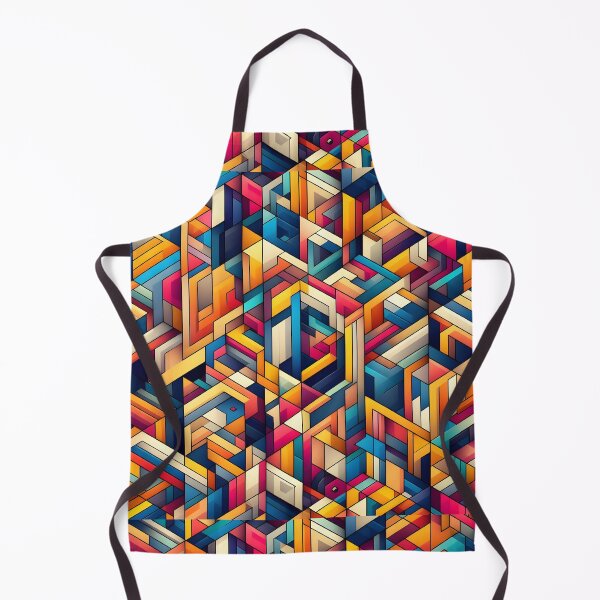 Item preview, Colorful Geometric Abstract Isometric Pattern Art designed and sold by Apex Designs.
