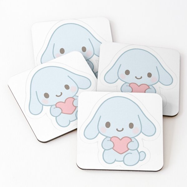 Item preview, Blue Bunny Cute Sticker – Soft Pastel Kawaii Style designed and sold by designpgigi.