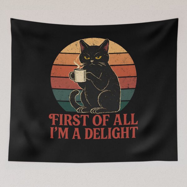 Item preview, Grumpy Cat Coffee Sarcastic Vintage Mood designed and sold by SiarheiYur.
