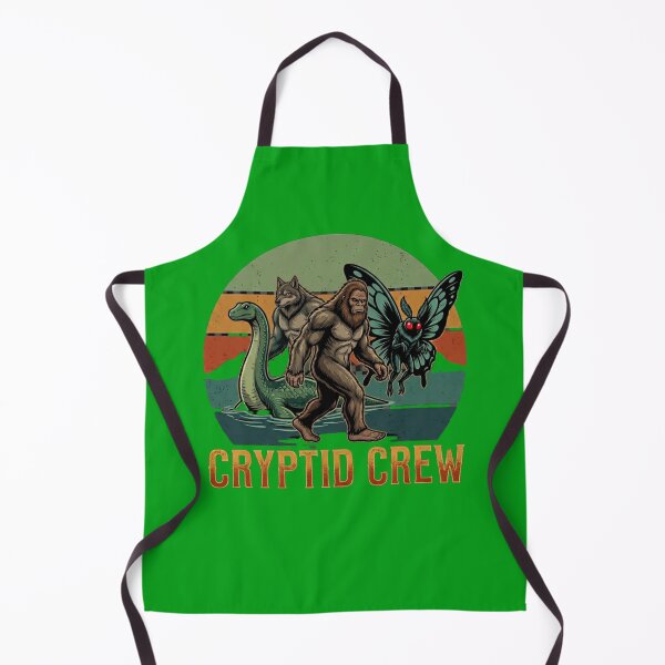 Item preview, Cryptid Crew Retro Vintage Bigfoot Nessie Mothman Dogman Tee designed and sold by Swanny's Custom T-shirt and Gift Designs.