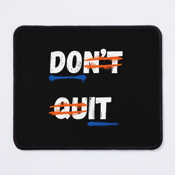 Item preview, Don’t Quit Motivational Paint Streak Typography Design designed and sold by Snedsdigital.