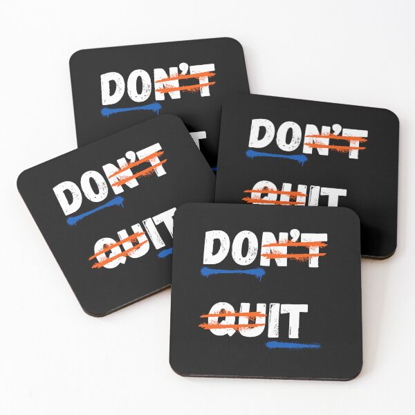 Item preview, Don’t Quit Motivational Paint Streak Typography Design designed and sold by Snedsdigital.