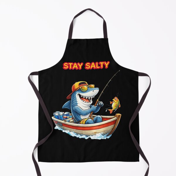 Item preview, Stay Salty – Vacation Shark Fishing Meme designed and sold by TitanGiggle .
