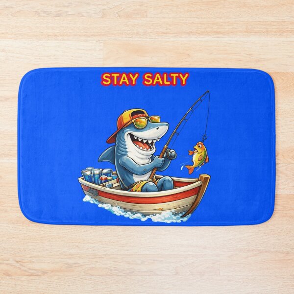 Item preview, Stay Salty – Vacation Shark Fishing Meme designed and sold by TitanGiggle .