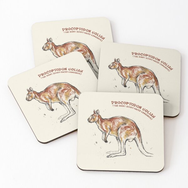 Item preview, The Giant Short-Faced Kangaroo: Procoptodon Goliah Megafauna Print designed and sold by FreiherrPK.