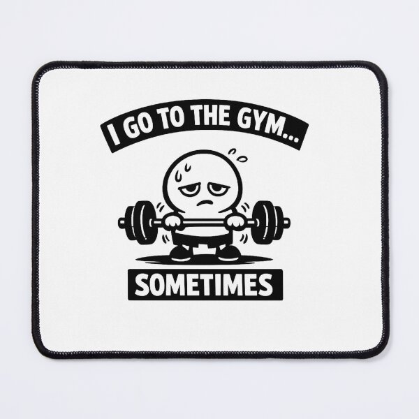Item preview, I Go To The Gym Sometimes Funny Shirt – Lazy Workout Humor Fitness T-Shirt designed and sold by fadouades.