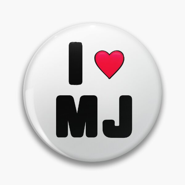 Item preview, I love MJ Michael Fan with red heart designed and sold by Artonmytee.