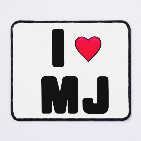 Item preview, I love MJ Michael Fan with red heart designed and sold by Artonmytee.