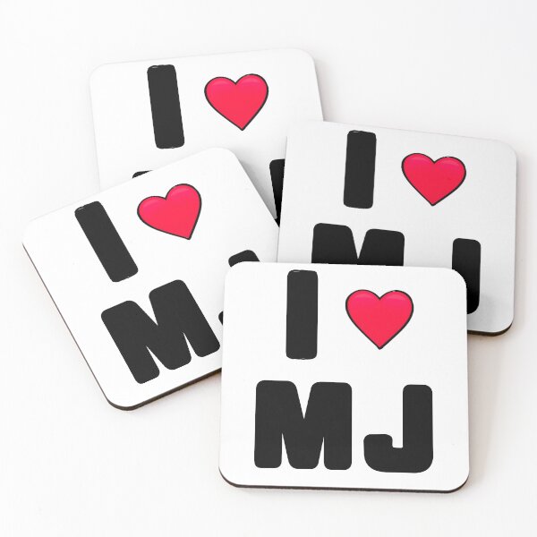 Item preview, I love MJ Michael Fan with red heart designed and sold by Artonmytee.
