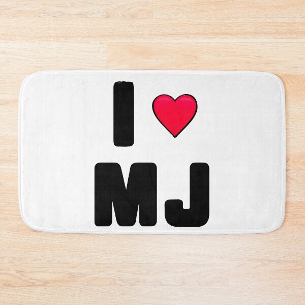Item preview, I love MJ Michael Fan with red heart designed and sold by Artonmytee.