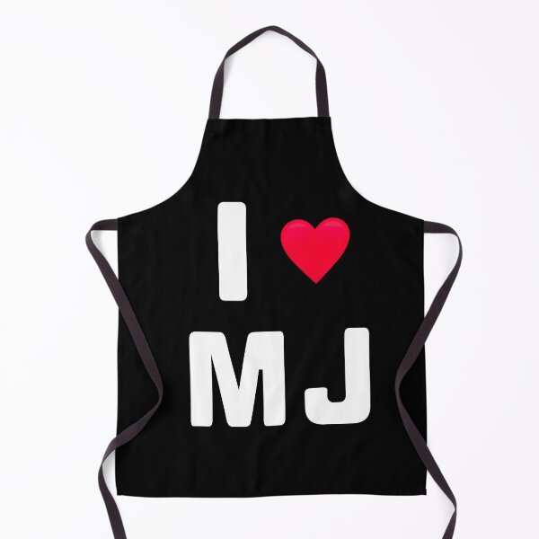 Item preview, I love MJ Michael Fan white text with red heart designed and sold by Artonmytee.