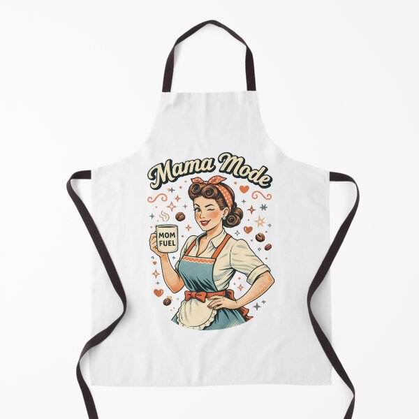 Item preview, Mama Mode Retro Mom Fuel Funny Vintage Mom Design designed and sold by PrintandJoy.