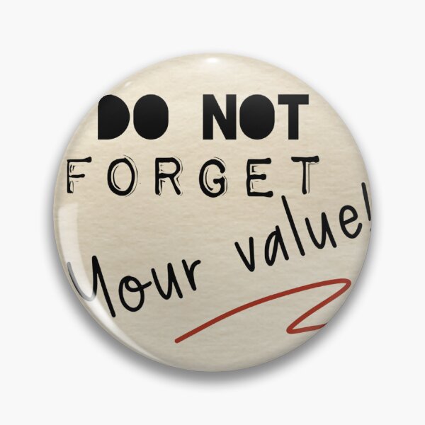 Item preview, Don't forget your value, human made  designed and sold by GiSilver.
