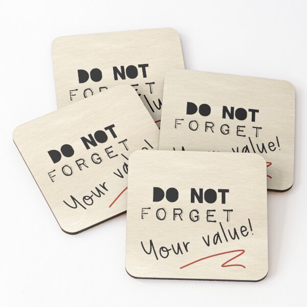 Item preview, Don't forget your value, human made  designed and sold by GiSilver.