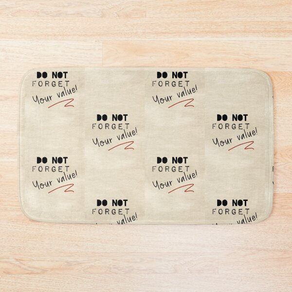 Item preview, Don't forget your value, human made  designed and sold by GiSilver.