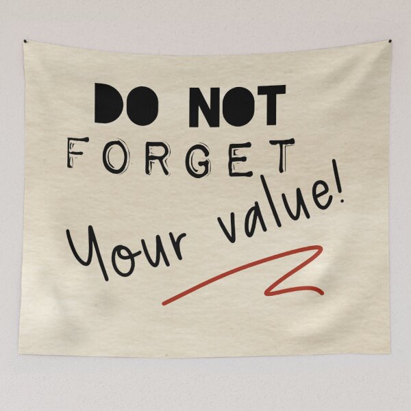 Item preview, Don't forget your value, human made  designed and sold by GiSilver.