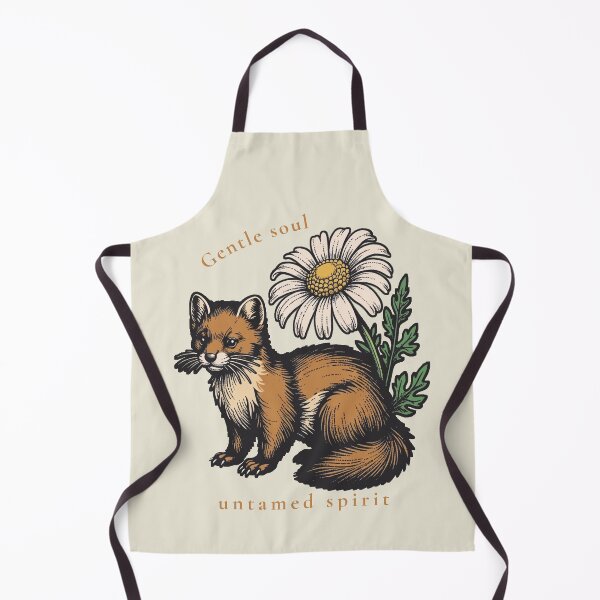 Item preview, Gentle Soul Untamed Spirit Vintage Marten Daisy Botanical Art designed and sold by AlexandraSand.