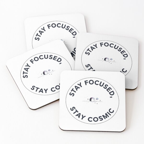Item preview, Stay Focused Stay Cosmic Minimal Space Design | Motivational Galaxy Quote Aesthetic designed and sold by Altair_.