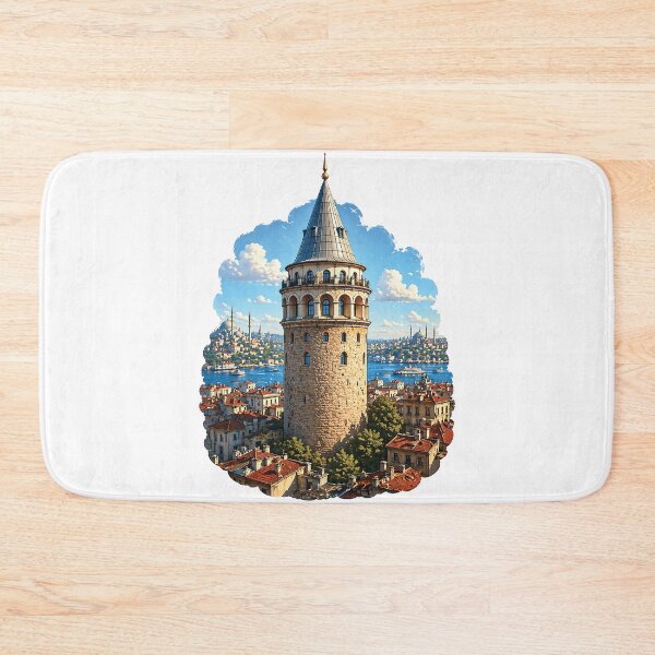 Item preview, Historic Galata Tower Istanbul Cityscape designed and sold by AmJoJoe.