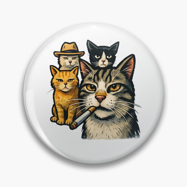 Item preview, Vintage Cat Gang Mafia Style Illustration designed and sold by SiarheiYur.