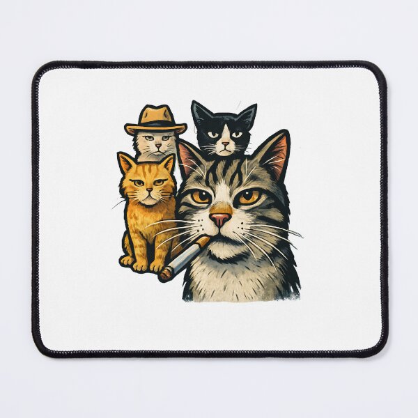 Item preview, Vintage Cat Gang Mafia Style Illustration designed and sold by SiarheiYur.
