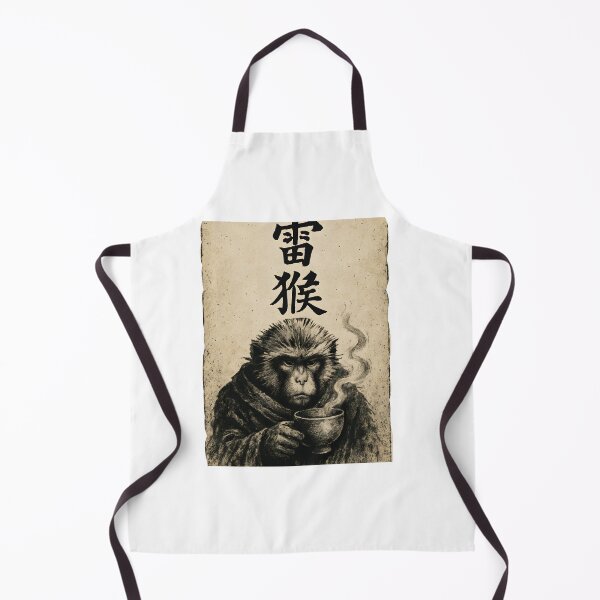 Item preview, Zen Monkey Tea Minimal Ink Meditation Art designed and sold by SiarheiYur.