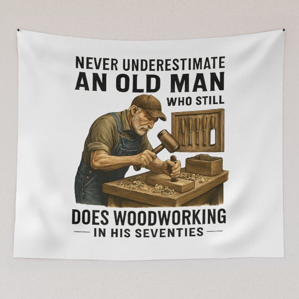 Item preview, Vintage Woodworker Craftsmanship Old Master designed and sold by SiarheiYur.
