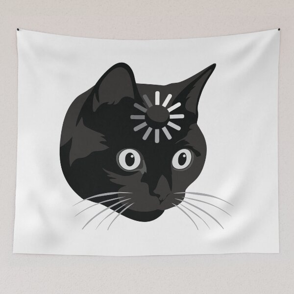 Item preview, Cat Loading Meme designed and sold by AbsoluteHype.