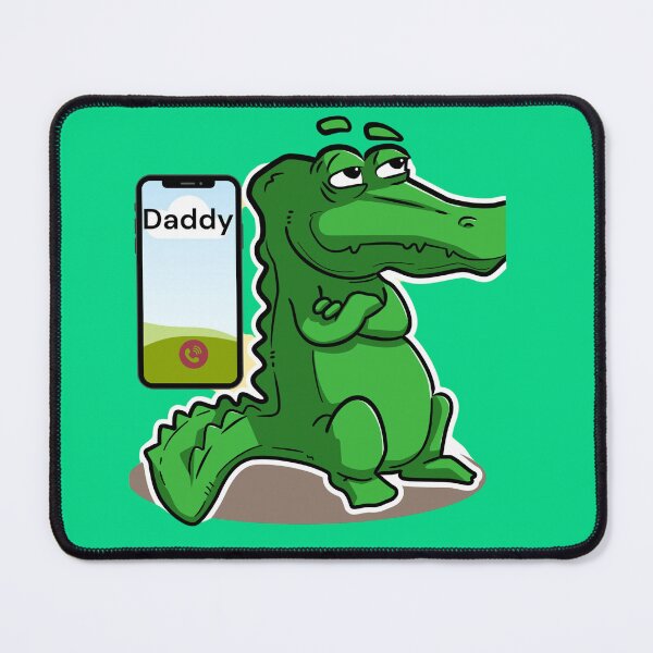 Item preview, Grumpy Crocodile Ignoring Dad's Call – Funny Illustration T-Shirt designed and sold by TitanGiggle .