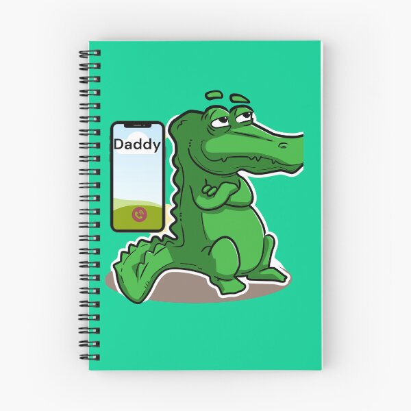 Item preview, Grumpy Crocodile Ignoring Dad's Call – Funny Illustration T-Shirt designed and sold by TitanGiggle .