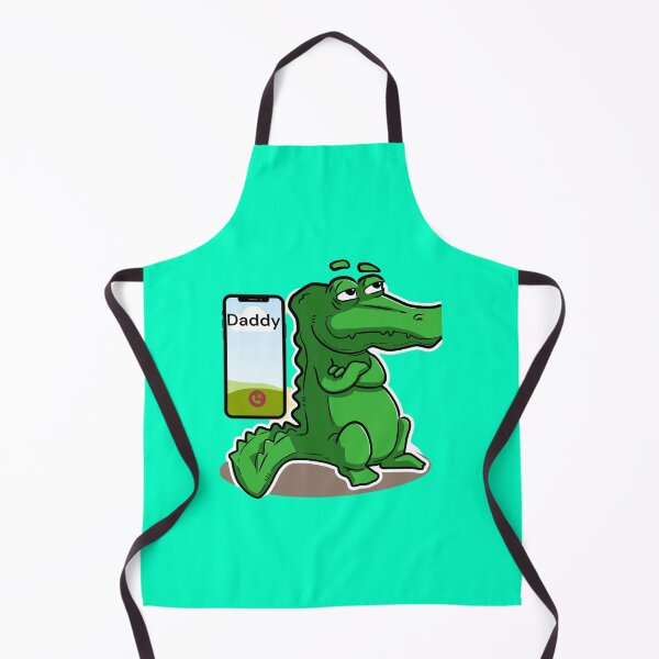 Artikelvorschau, Griesgrämiges Krokodil ignoriert Papas Anruf – Lustiges T-Shirt mit Illustration entworfen und verkauft von TitanGiggle .
